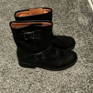 Frye Engineer boots.